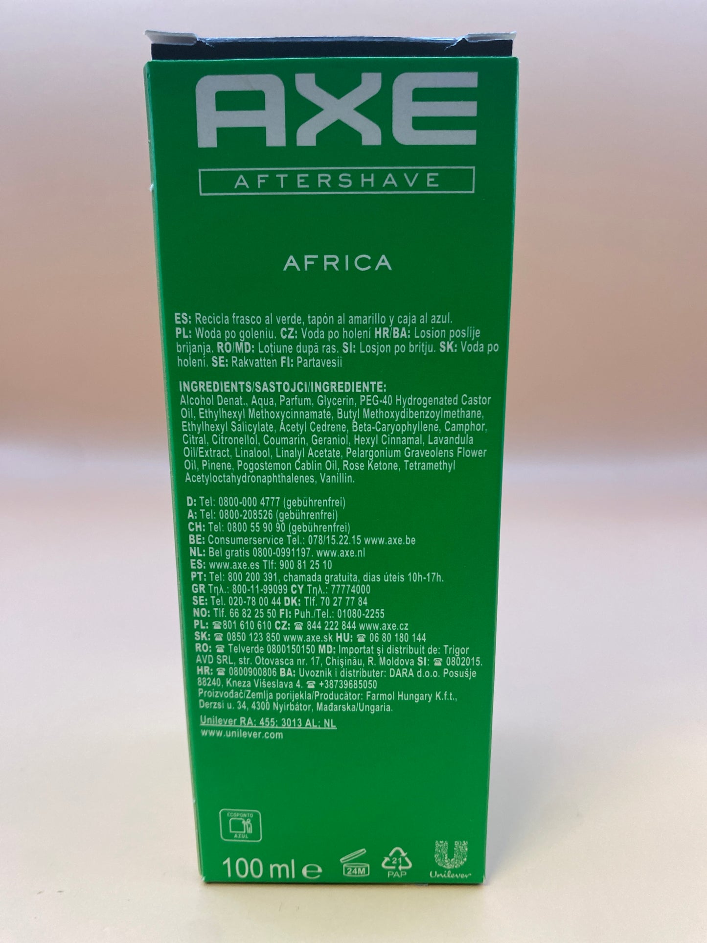 Axe Afrika After shave  100 ml