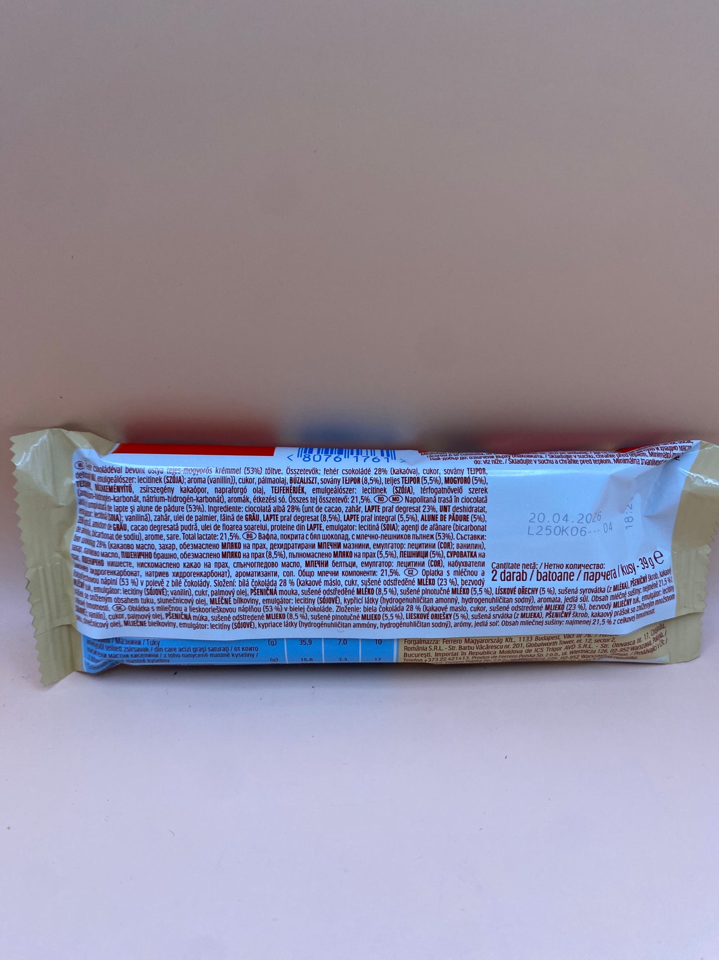 Kinder Bueno white 39g