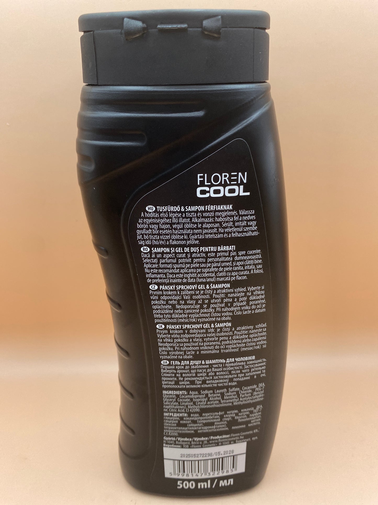 Floren Cool Tusfürdő és sampon férfiaknak 500 ml