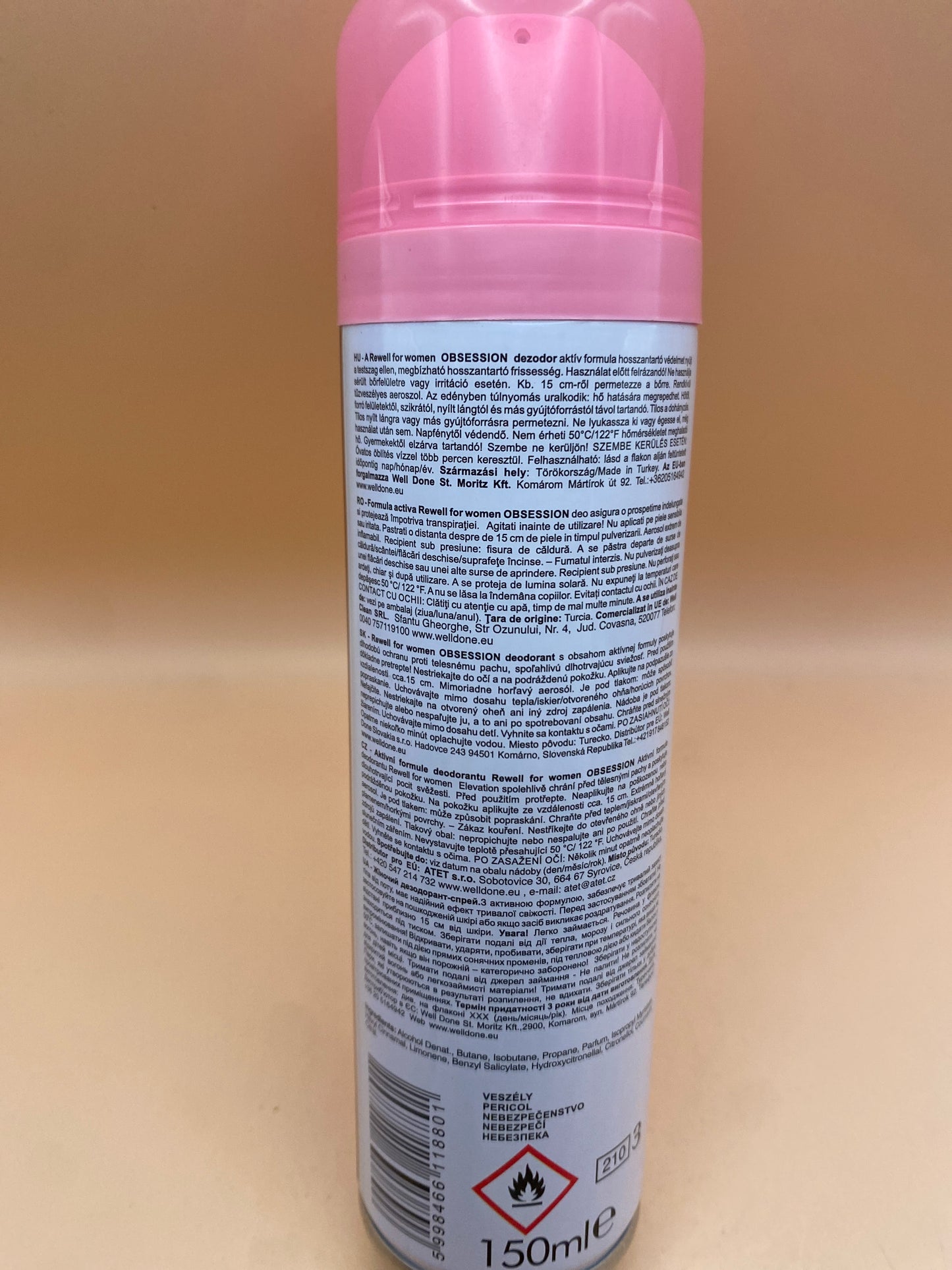 Rewell for women Obsession dezodor 150 ml