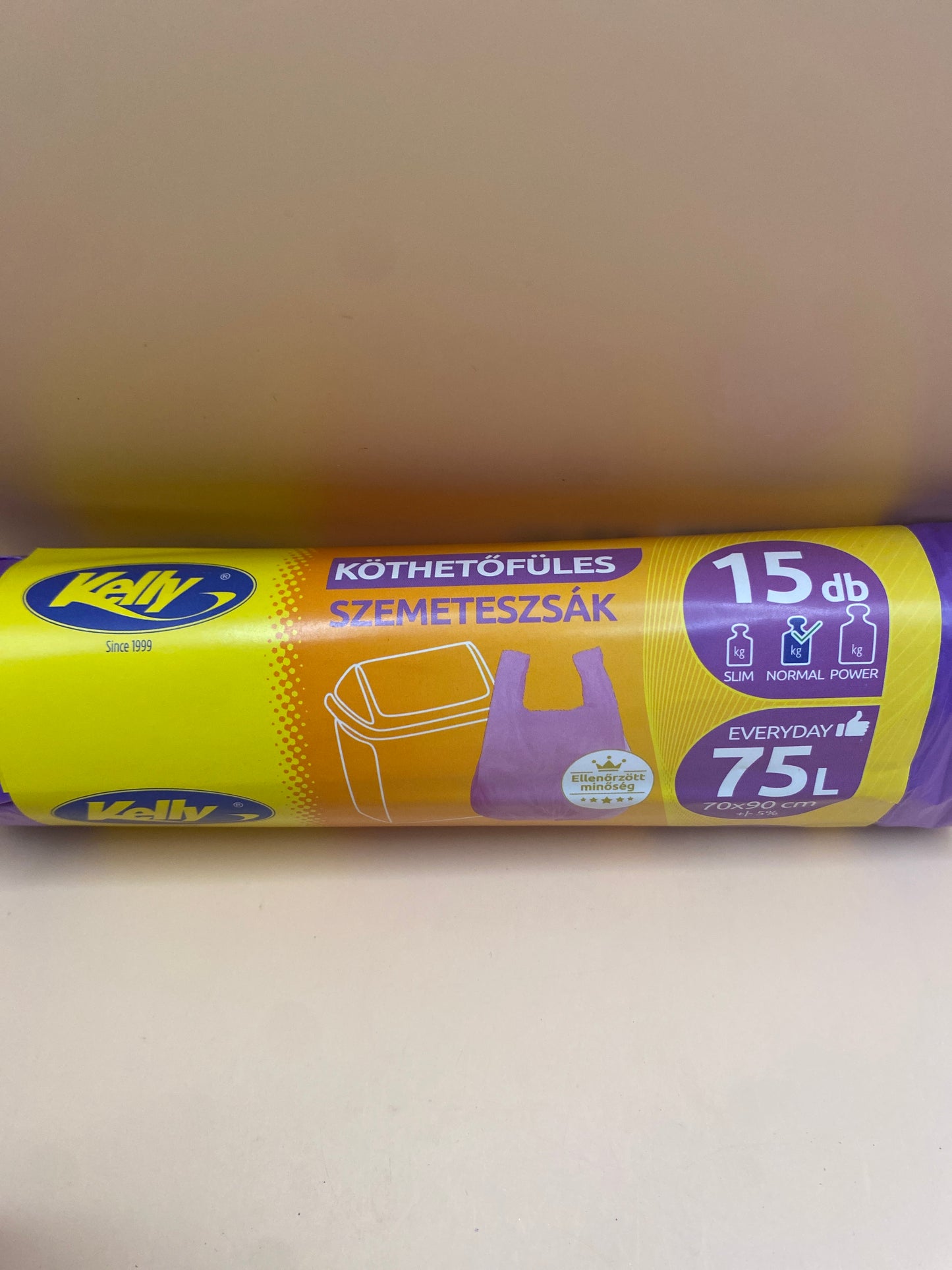 Kelly Köthetőfüles szemeteszsák   75 literes 15 darab