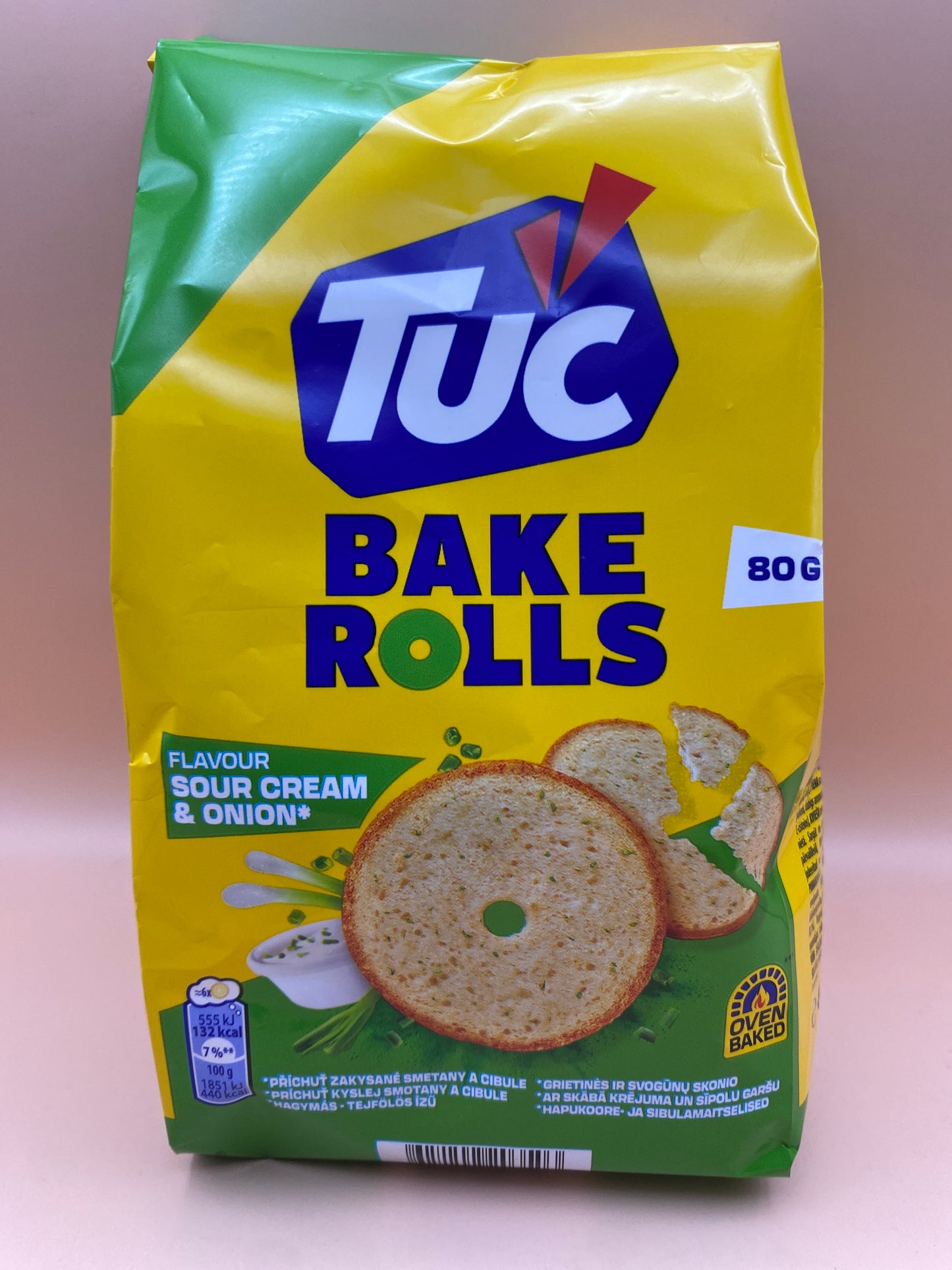 Tuc Bake Rolls Hagymás-tejfölös ízű kétszersült 80g