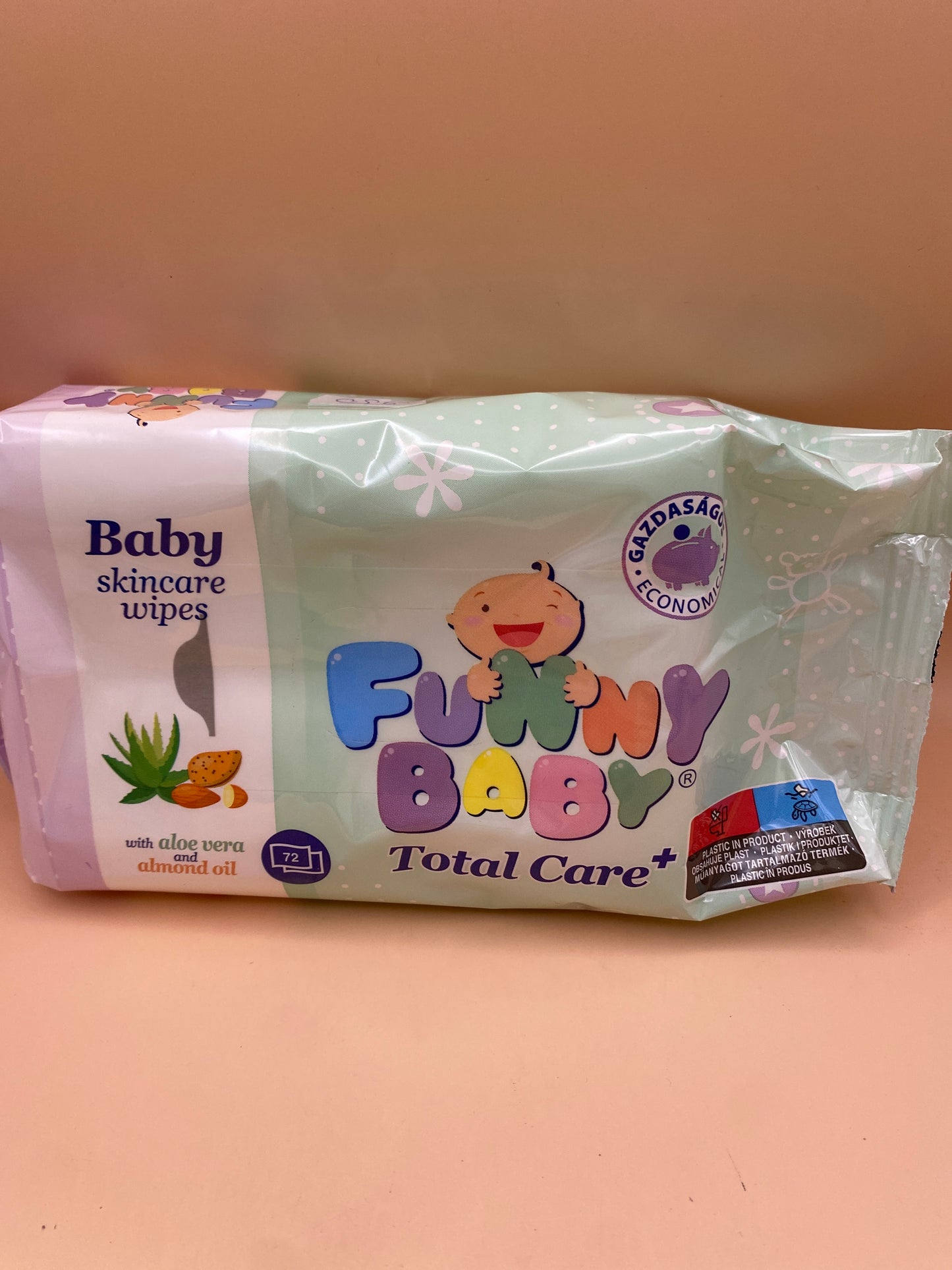 Funny Baby nedves baba törlőkendő 72 darabos