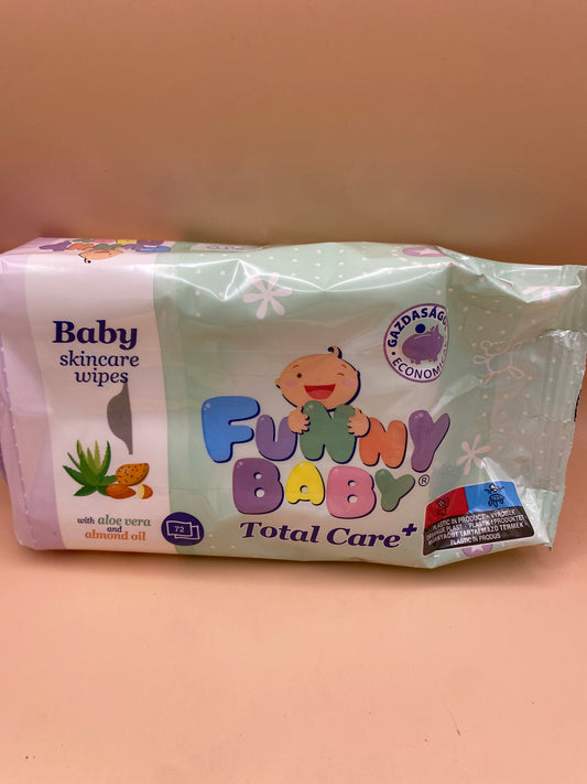 Funny Baby nedves baba törlőkendő 72 darabos