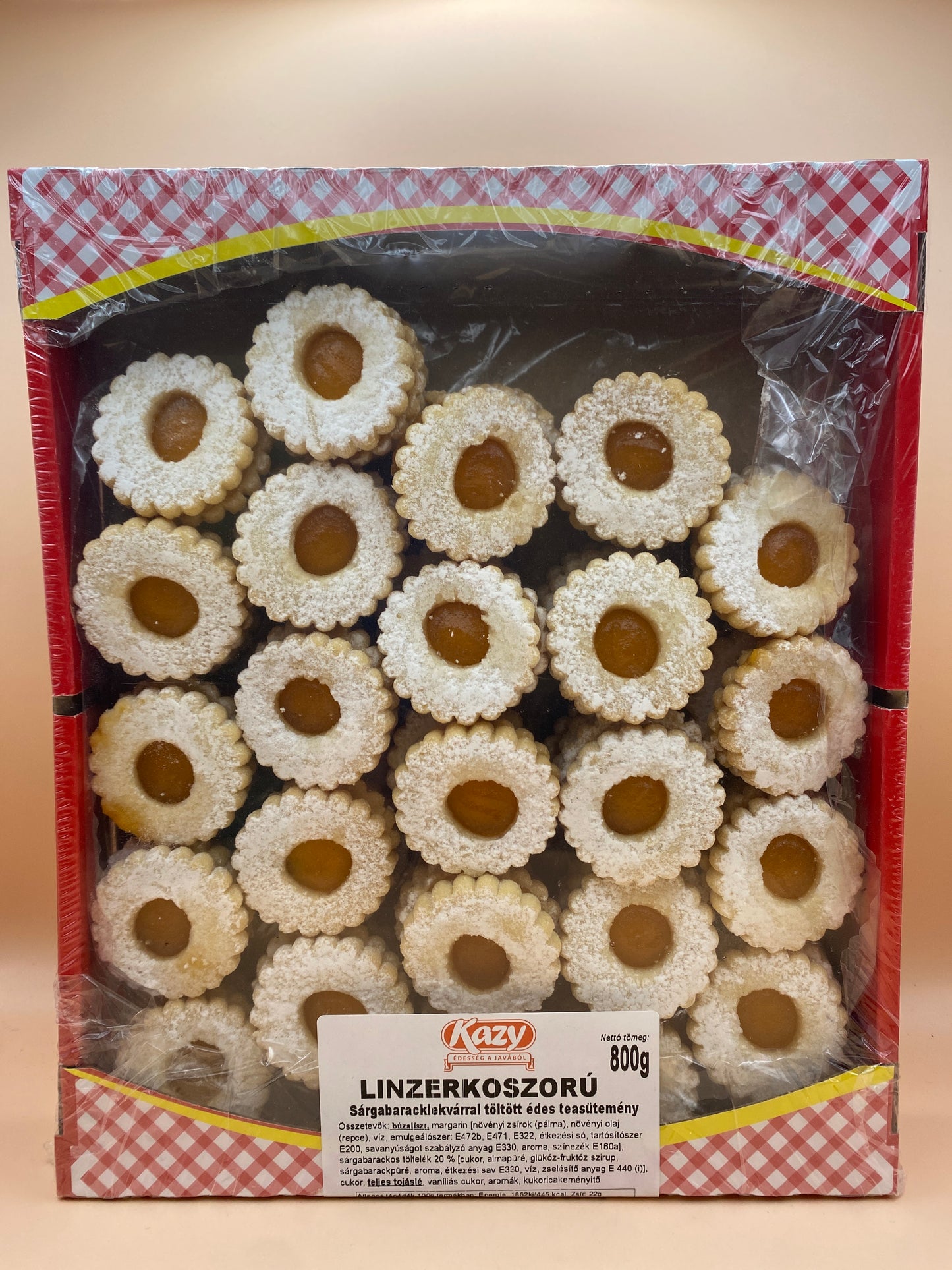 Kazy Linzerkoszorú 800g