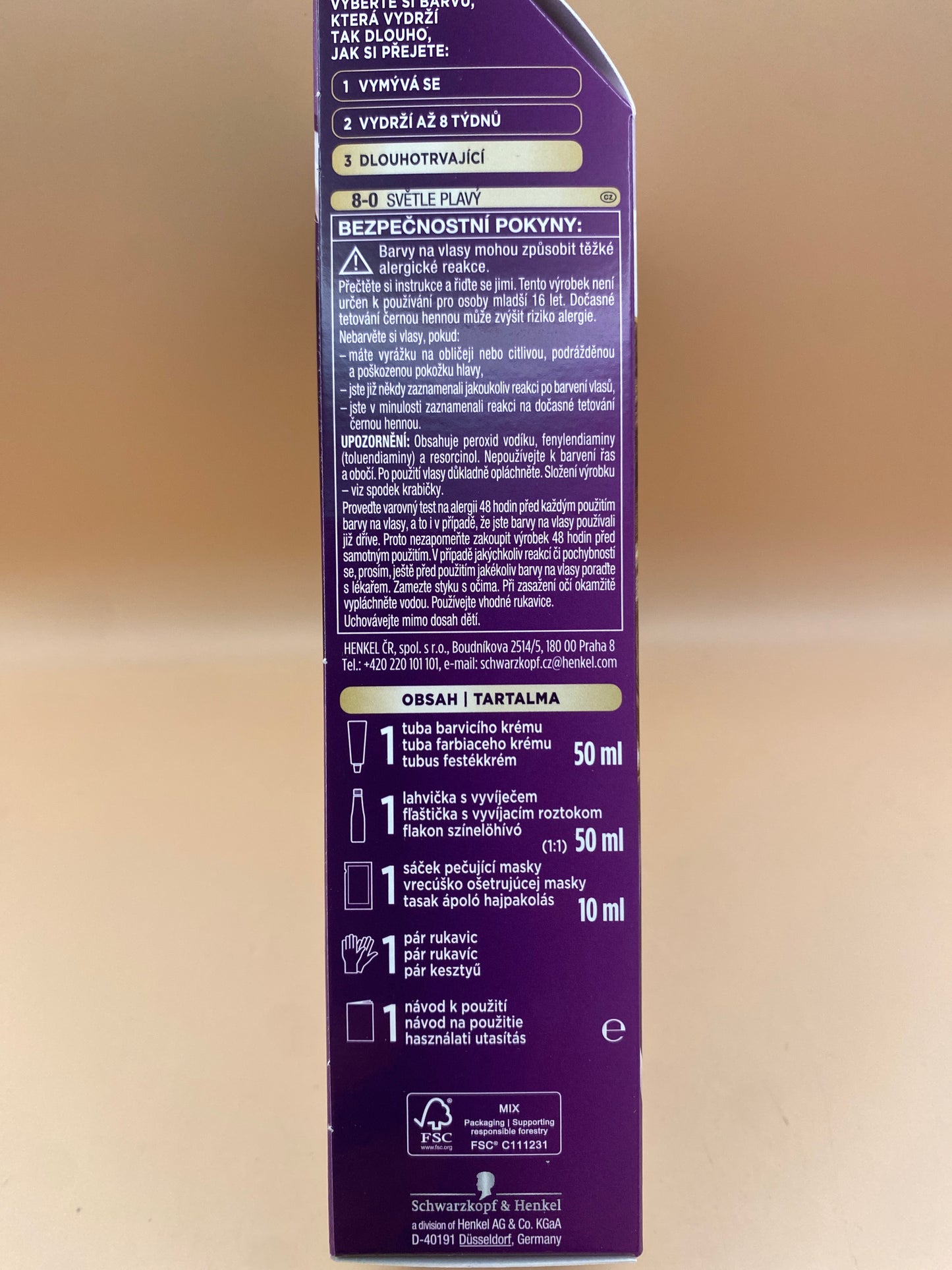 Palette hajfesték 8-0. Világosszőke