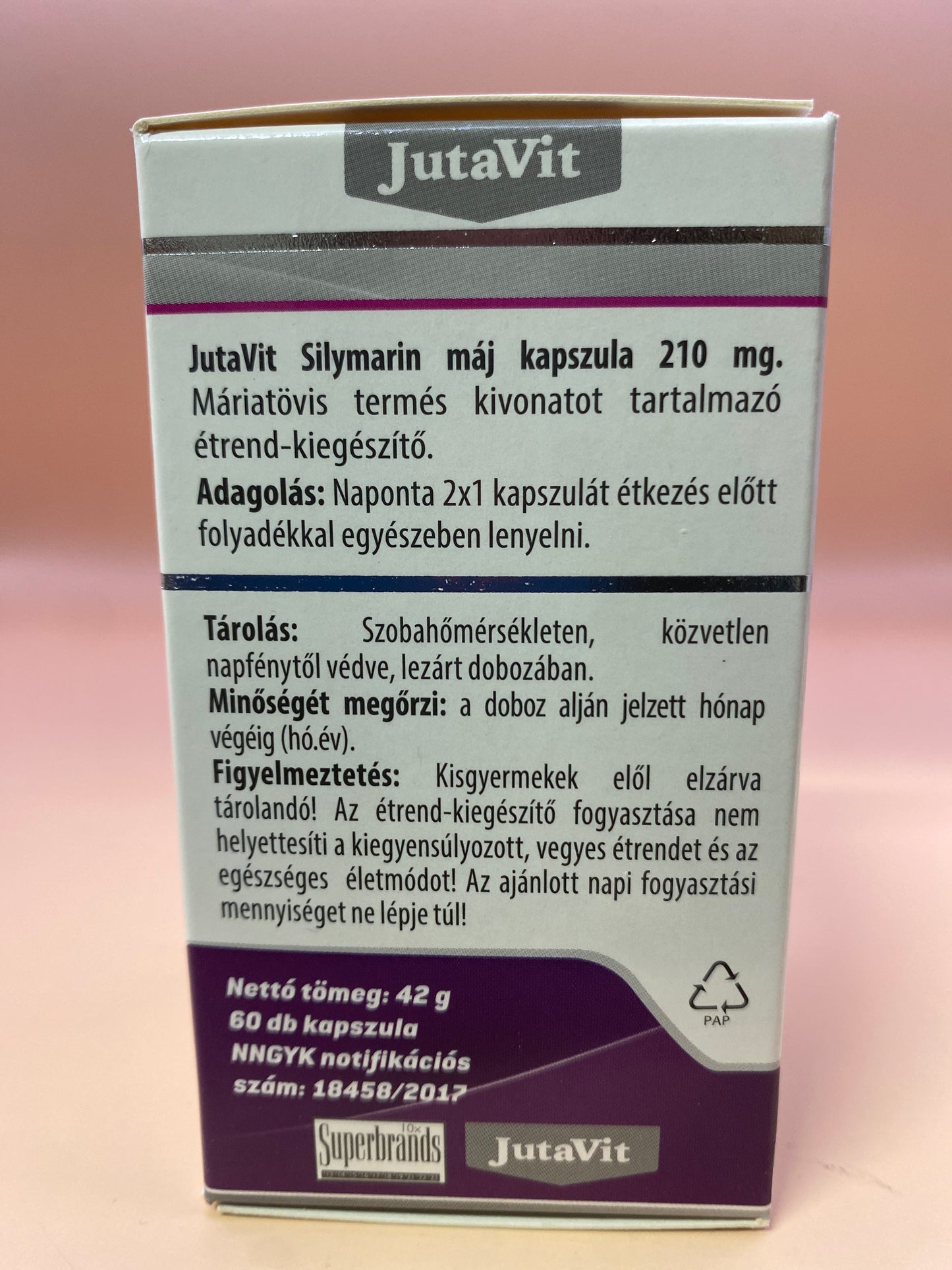 JutaVit Silymarin máj kapszula 60 darab kapszula