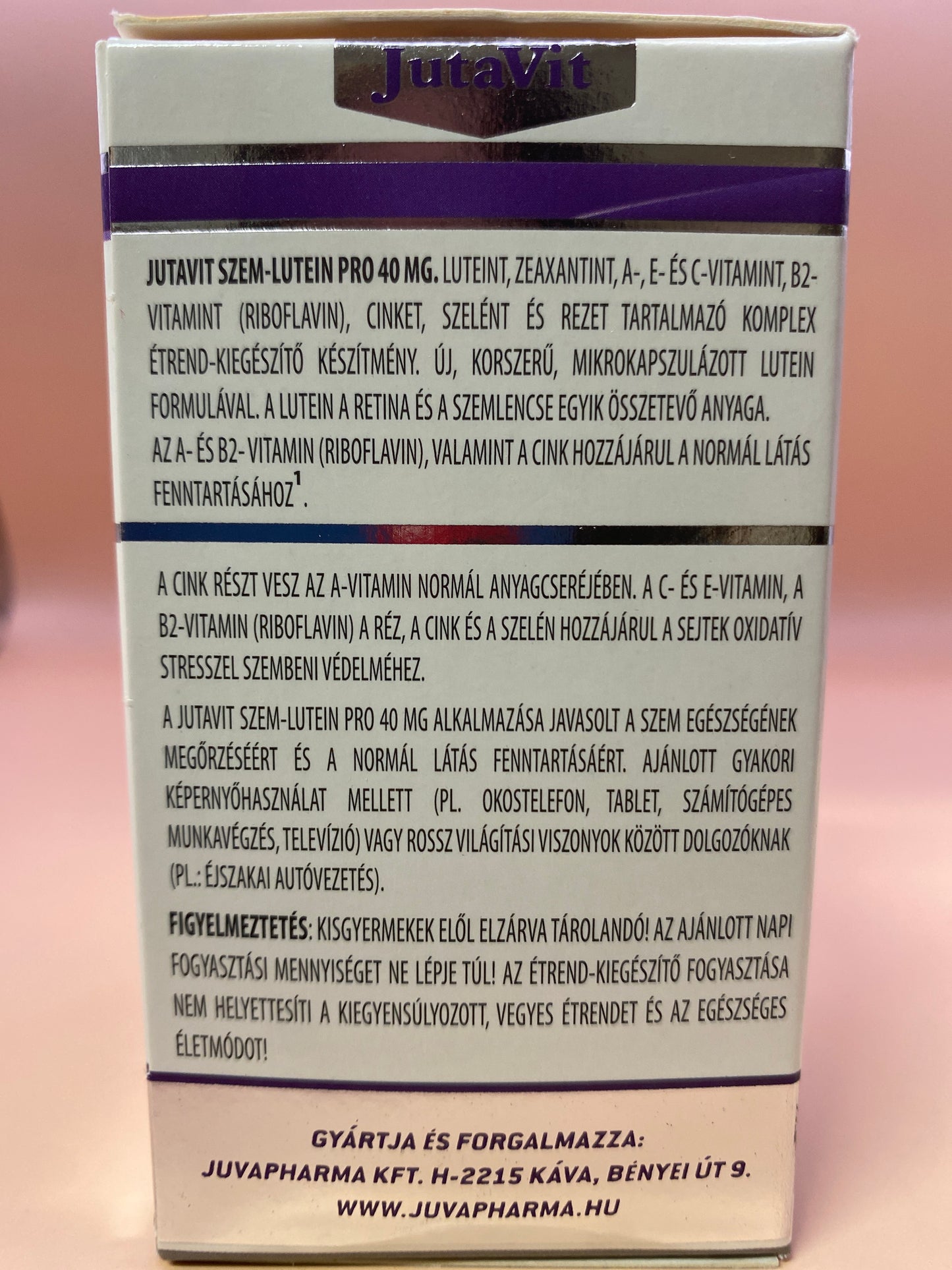 JutaVit Szem-Lutein Pro 40mg 60 darab filmtabletta