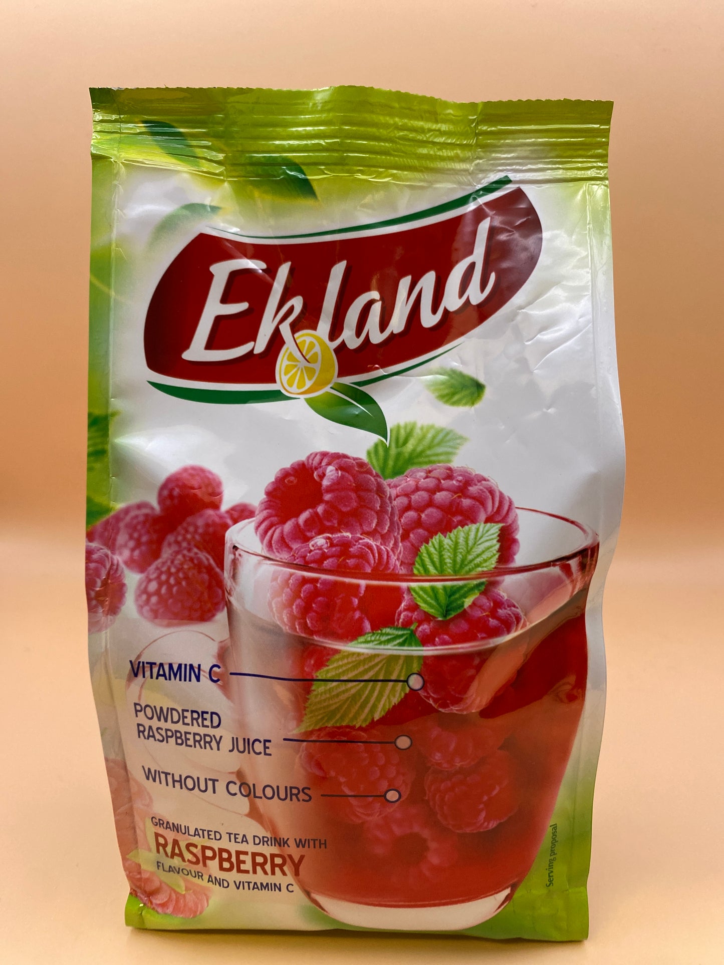 Ekland azonnal oldódó málna ízű tea 300g