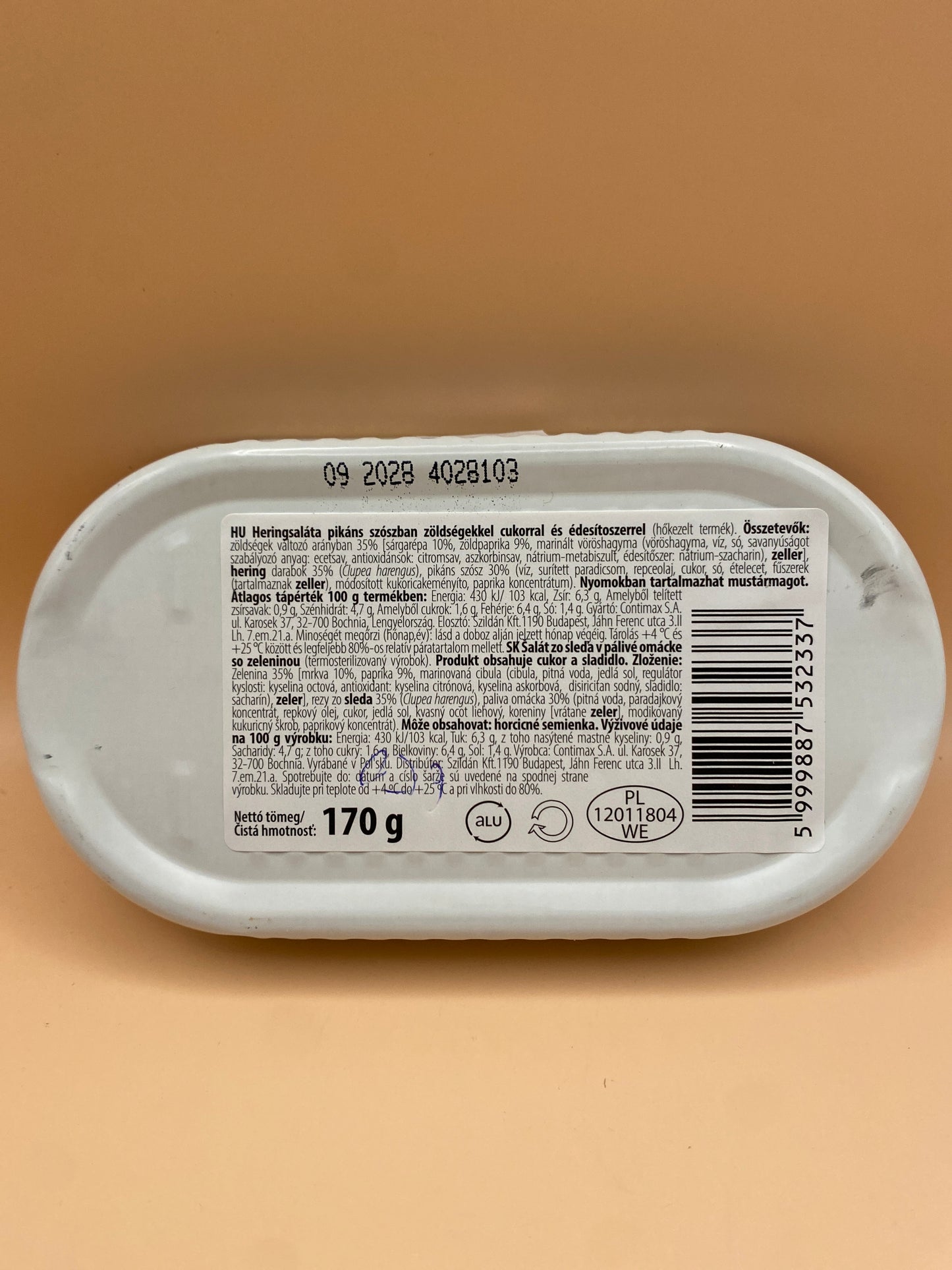 Maestro Pietro Hering saláta     pikáns szószban 170g