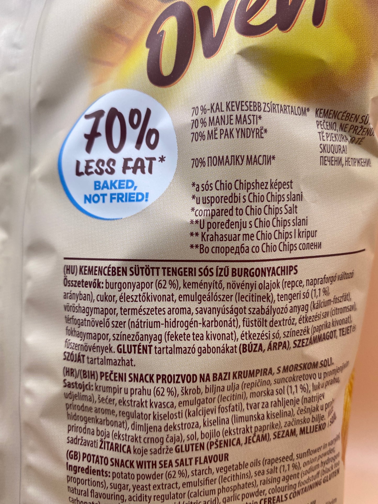 Chio Oven Sós ízű burgonyachips 100g