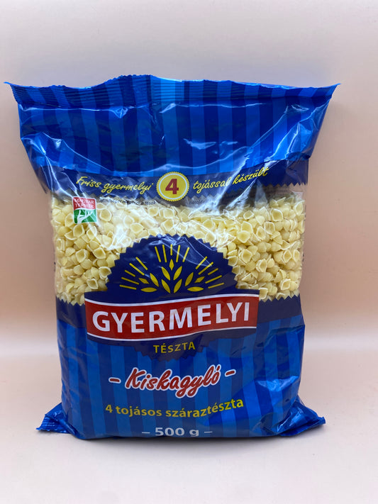 Gyermelyi 4 tojásos száraztészta Kiskagyló 500g