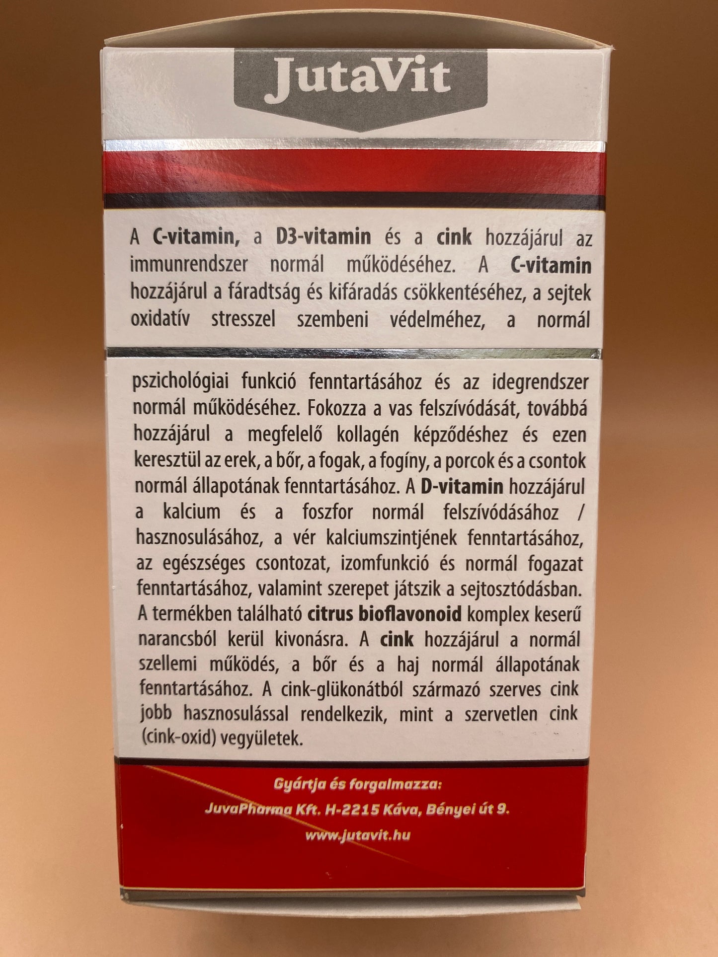 JutaVit C-vitamin 1000mg C+D duó plus Retard 100 darab filmtabletta