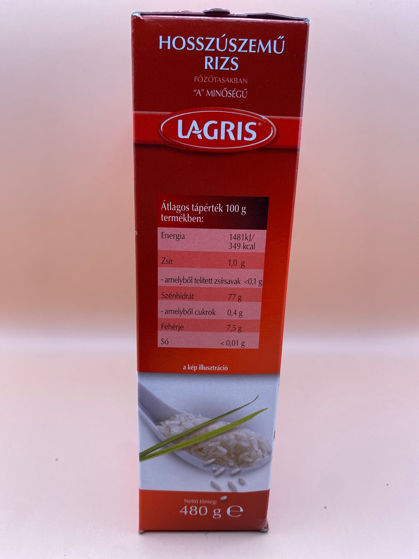 Lagris hosszúszemű rizs főzőtasakban 480g (4x120g)