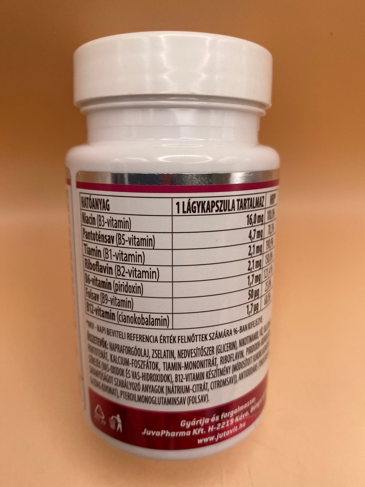 JutaVit B-vitamin Komplex 100 darab lágykapszula