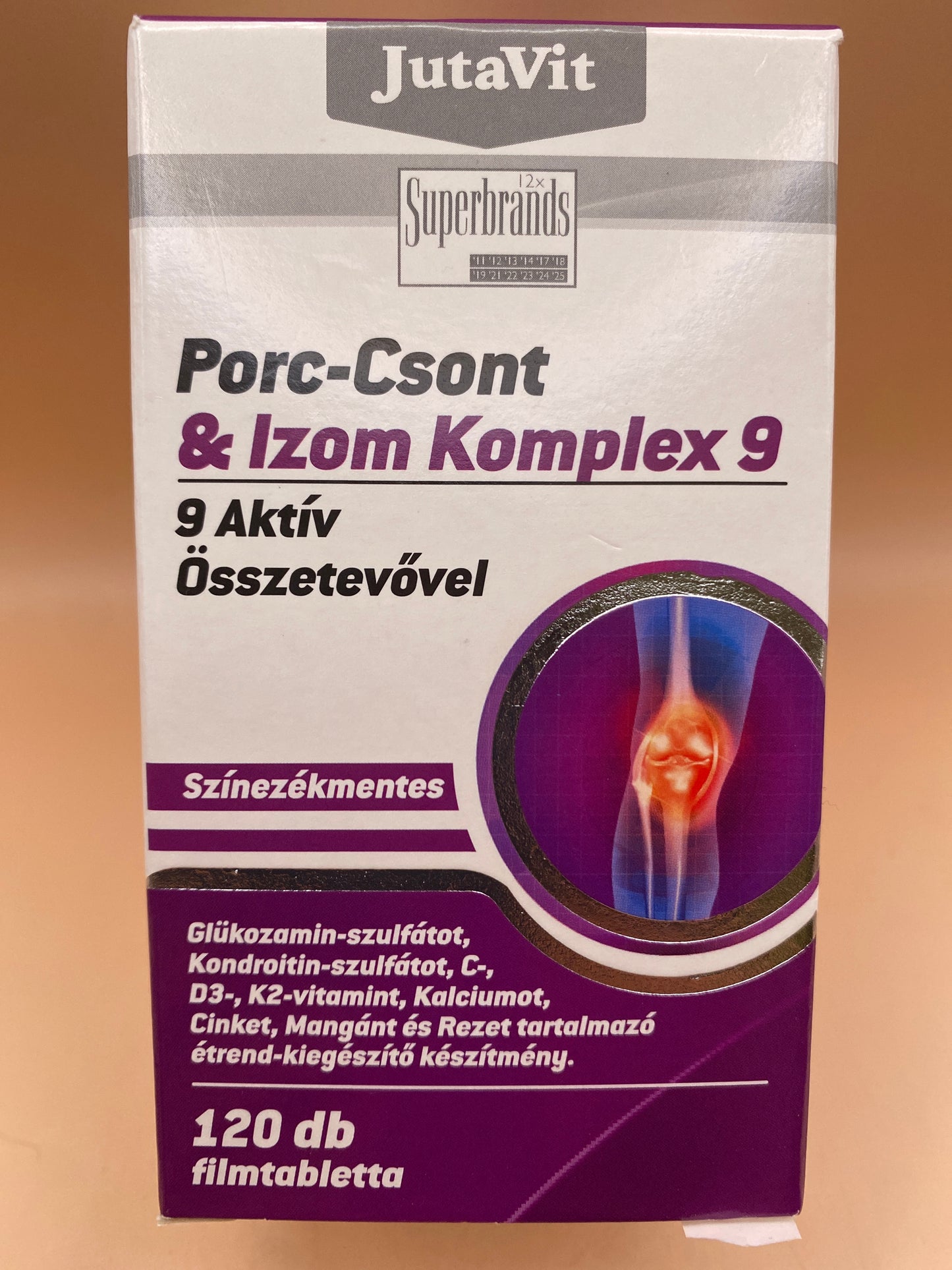 JutaVit Porc-Csont & Izom Komplex9 9 aktív összetevővel 120 darab filmtabletta