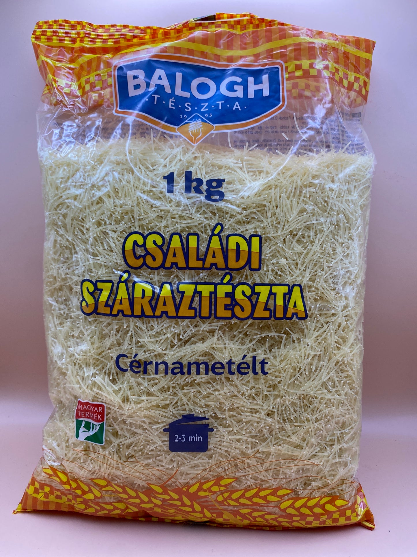 Balogh családi száraztészta 1kg Cérnametélt
