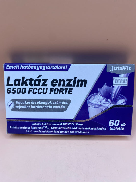 JutaVit Laktáz enzim 6500 FCCU Forte tejcukor érzékenyek számára 60 darab