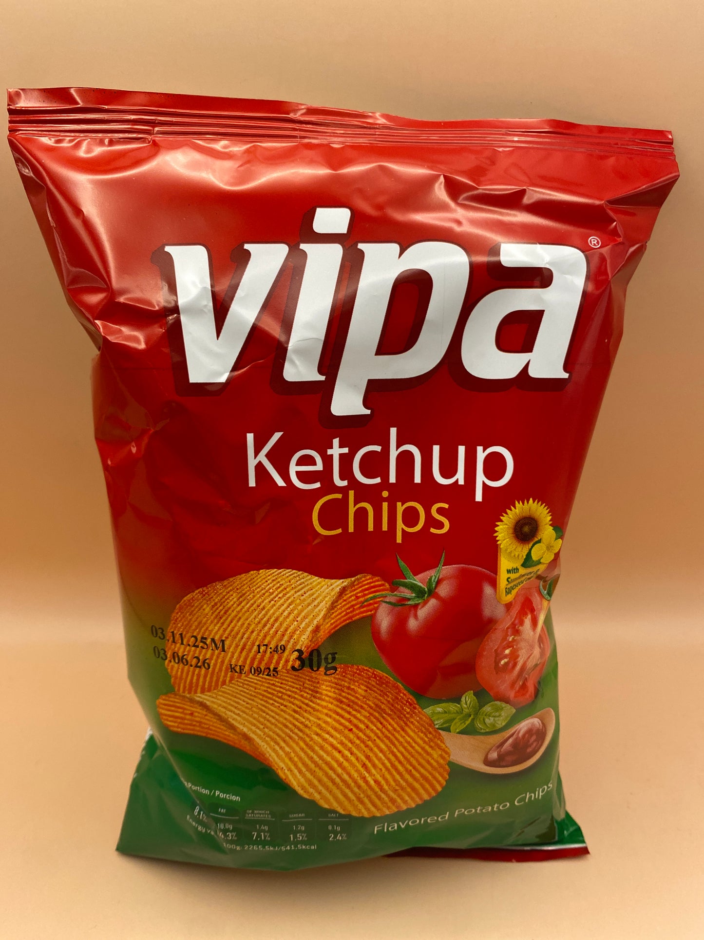 Vipa Ketchup ízesítésű burgonya-chips 30g