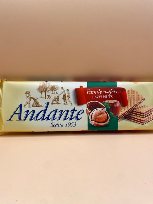 Andante Mogyorós krémmel töltött ostya 130g