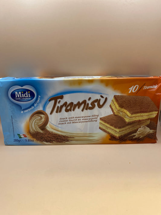 Midi piskóta Tiramisu ízű töltelékkel 280g (10x28g)