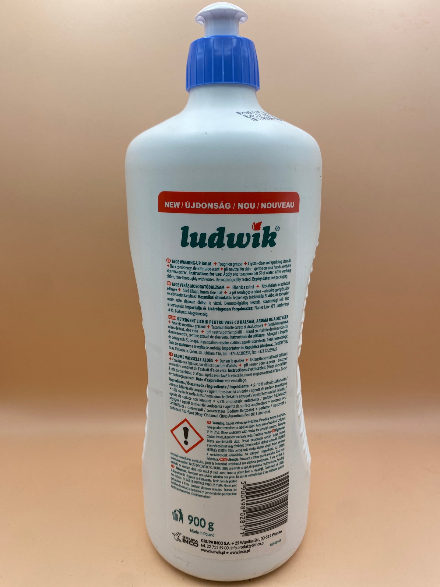 Ludwik Aloe Verás Mosogatóbalzsam 900 g