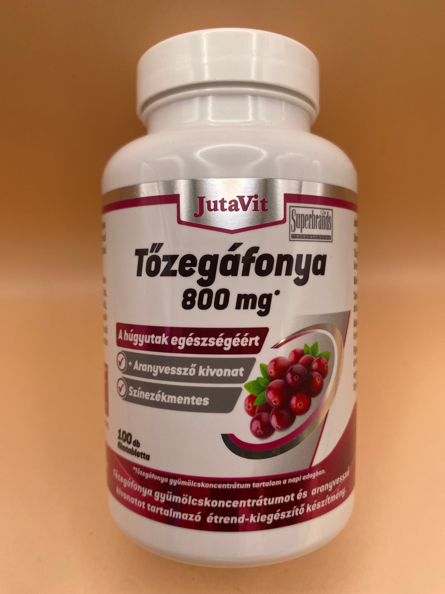 JutaVit Tőzegáfonya 800mg 100 darab filmtabletta