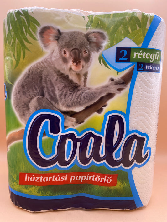 Coala Háztartási papírtörlő 2 tekercs 2 rétegű