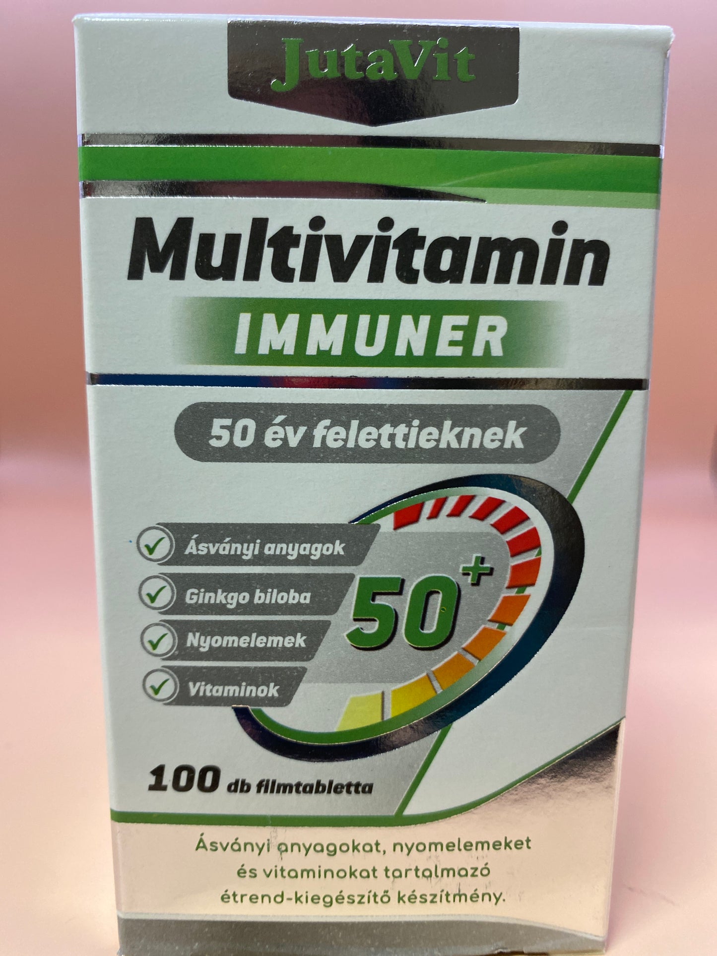 JutaVit Multivitamin Immuner 50 év felettieknek 100 darab filmtabletta