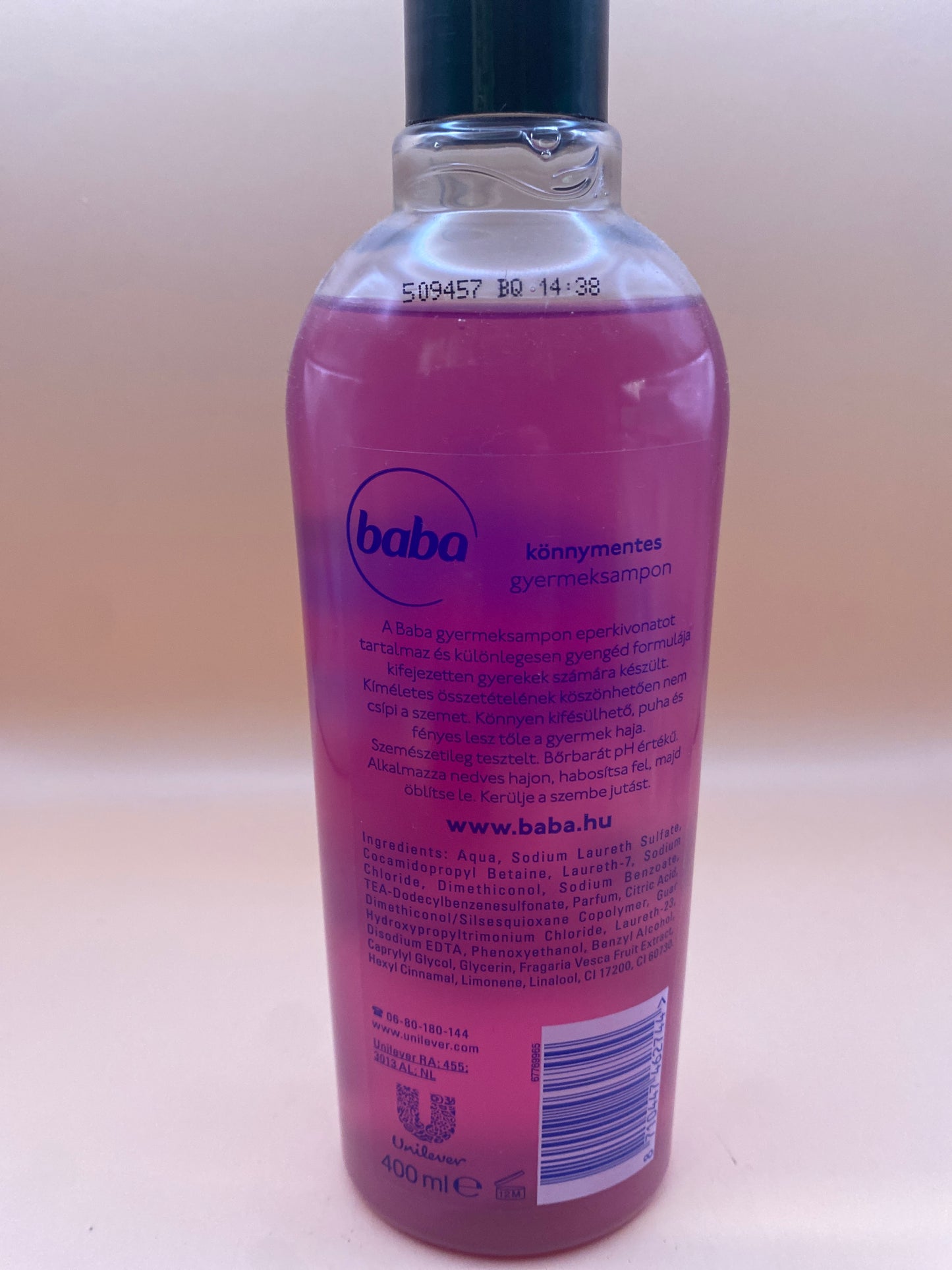 Baba Könnymentes gyereksampon eper illattal 400 ml