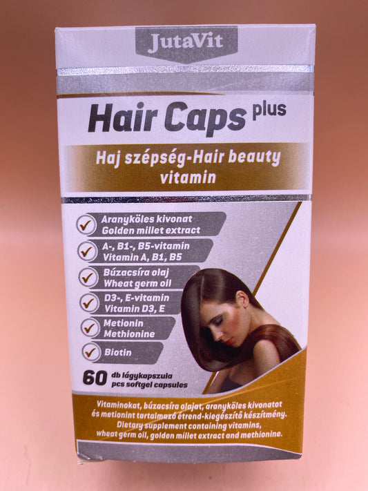 JutaVit Hair Caps plus Haj szépség vitamin 60 darab lágykapszula