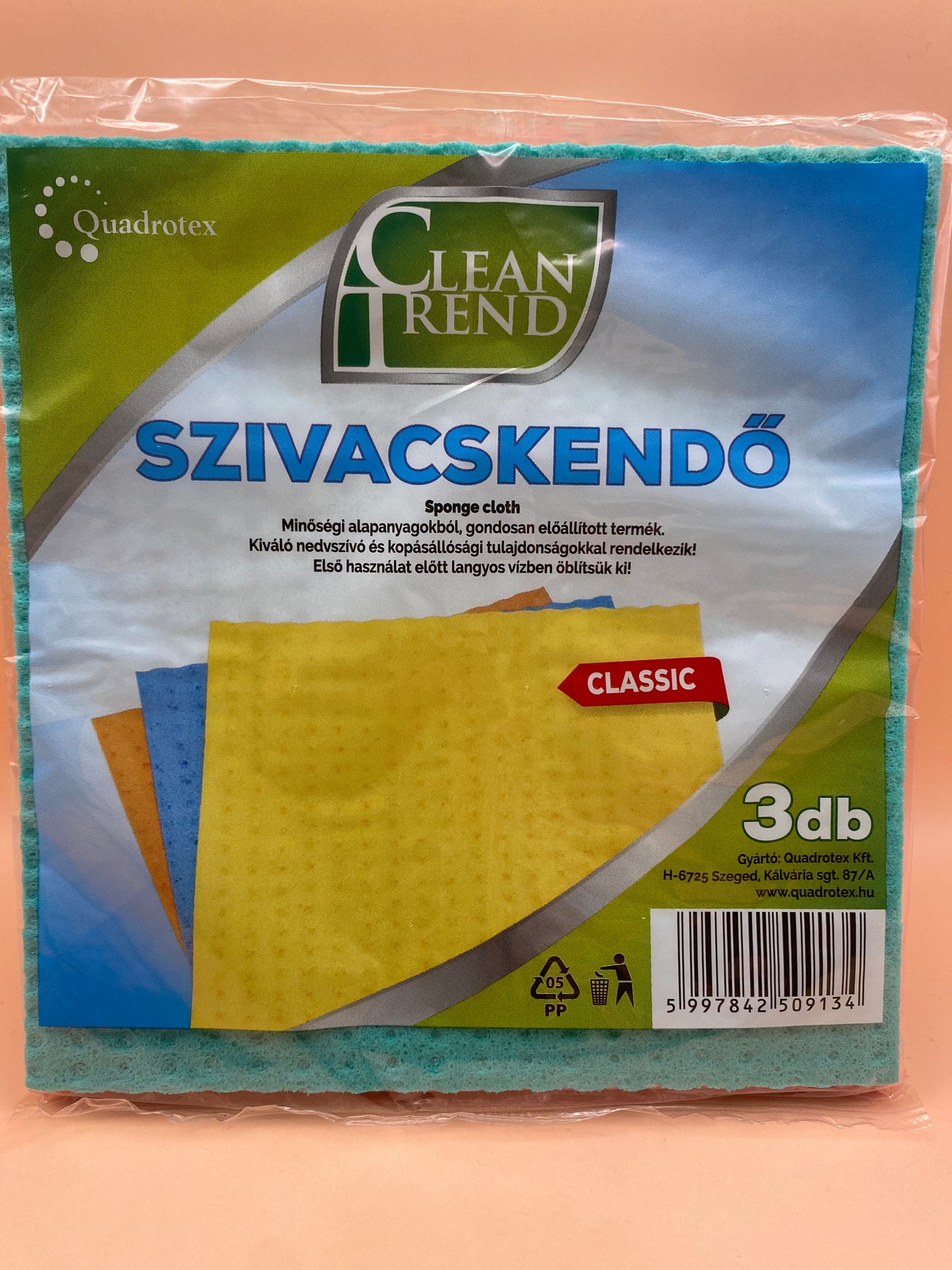 Clean Trend Szivacskendő 3 darab