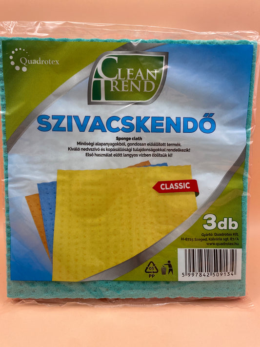Clean Trend Szivacskendő 3 darab