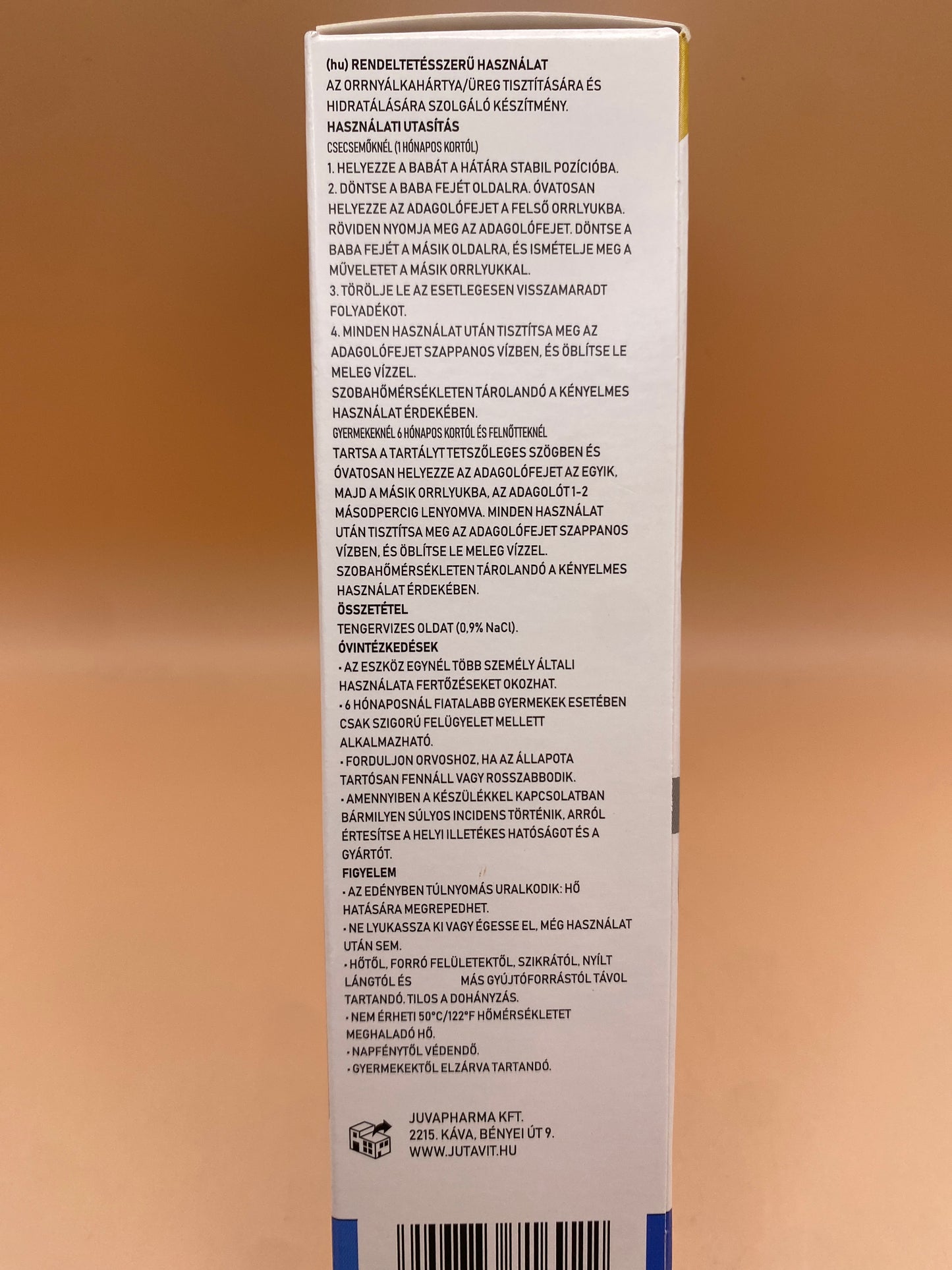 JutaVit Baby Izotóniás tengervizes orrspray 50 ml