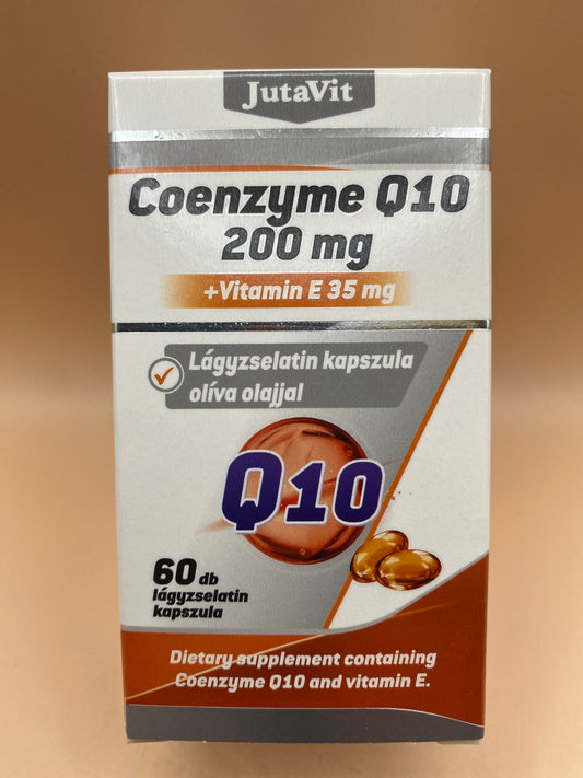 JutaVit Coenzyme Q10 200mg + vitamin E 35mg 60 darab lágyzselatin kapszula