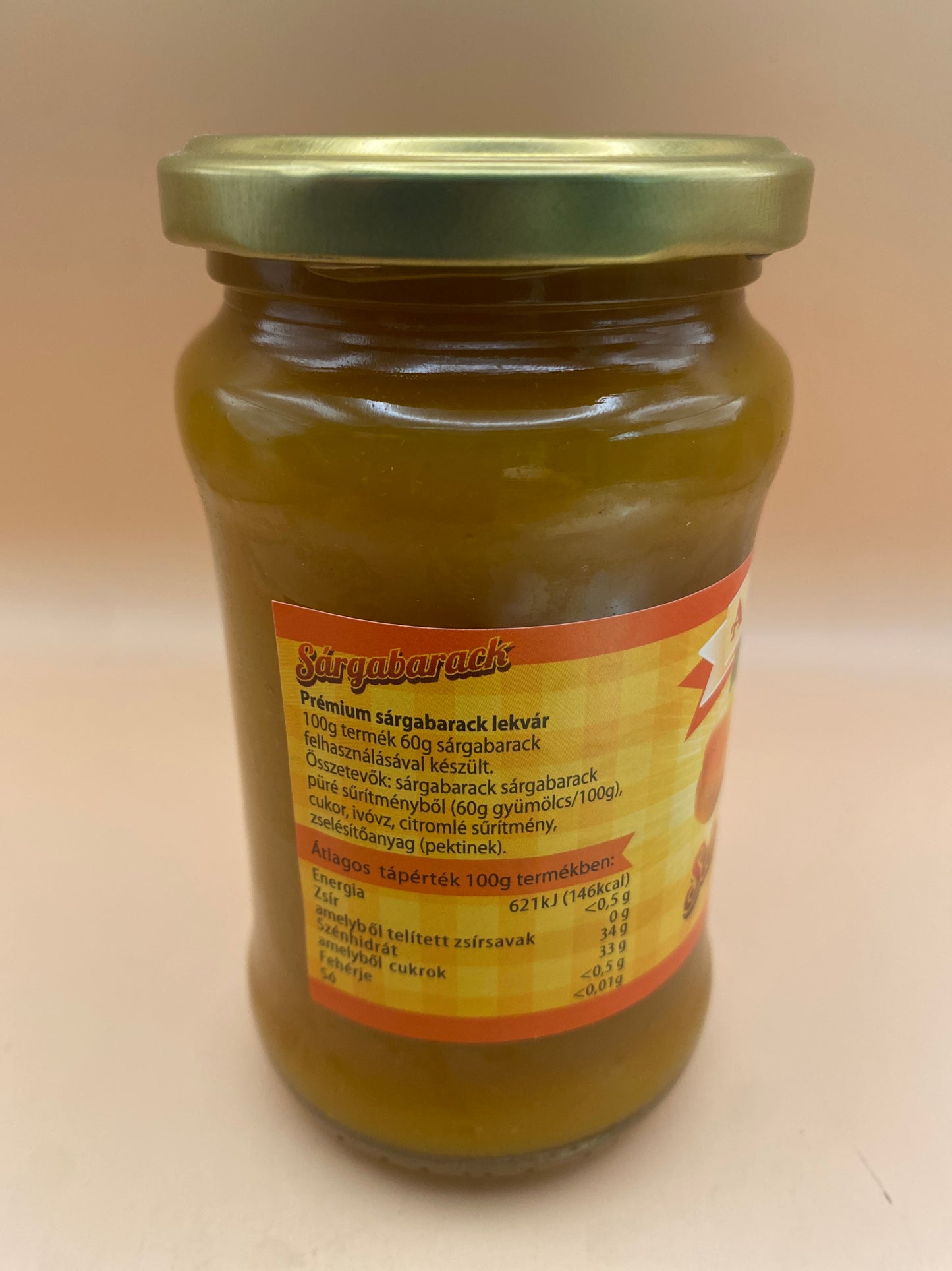 Nap íze Prémium Sárgabarack lekvár 330g
