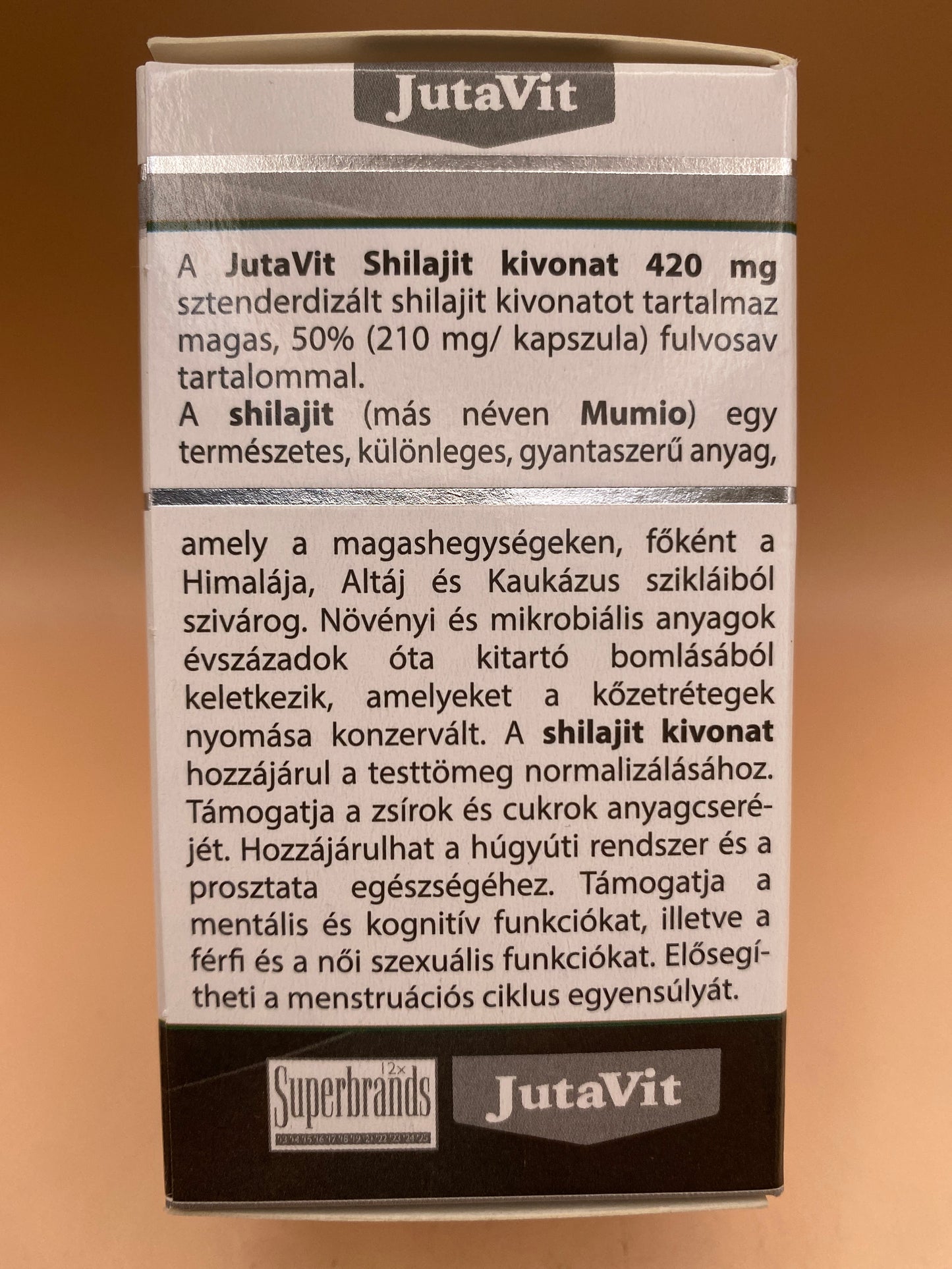 JutaVit Shilajit kivonat 420mg 60 darab kapszula