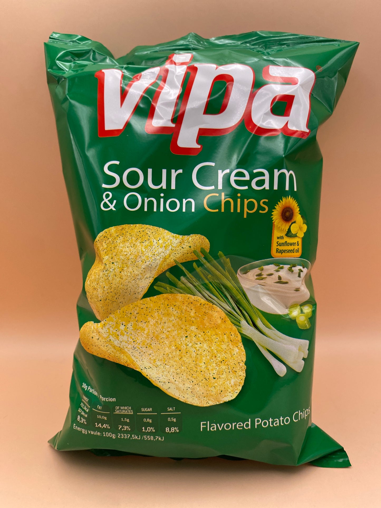 Vipa Hagymás-tejfölös ízesítésű burgonyachips 30g