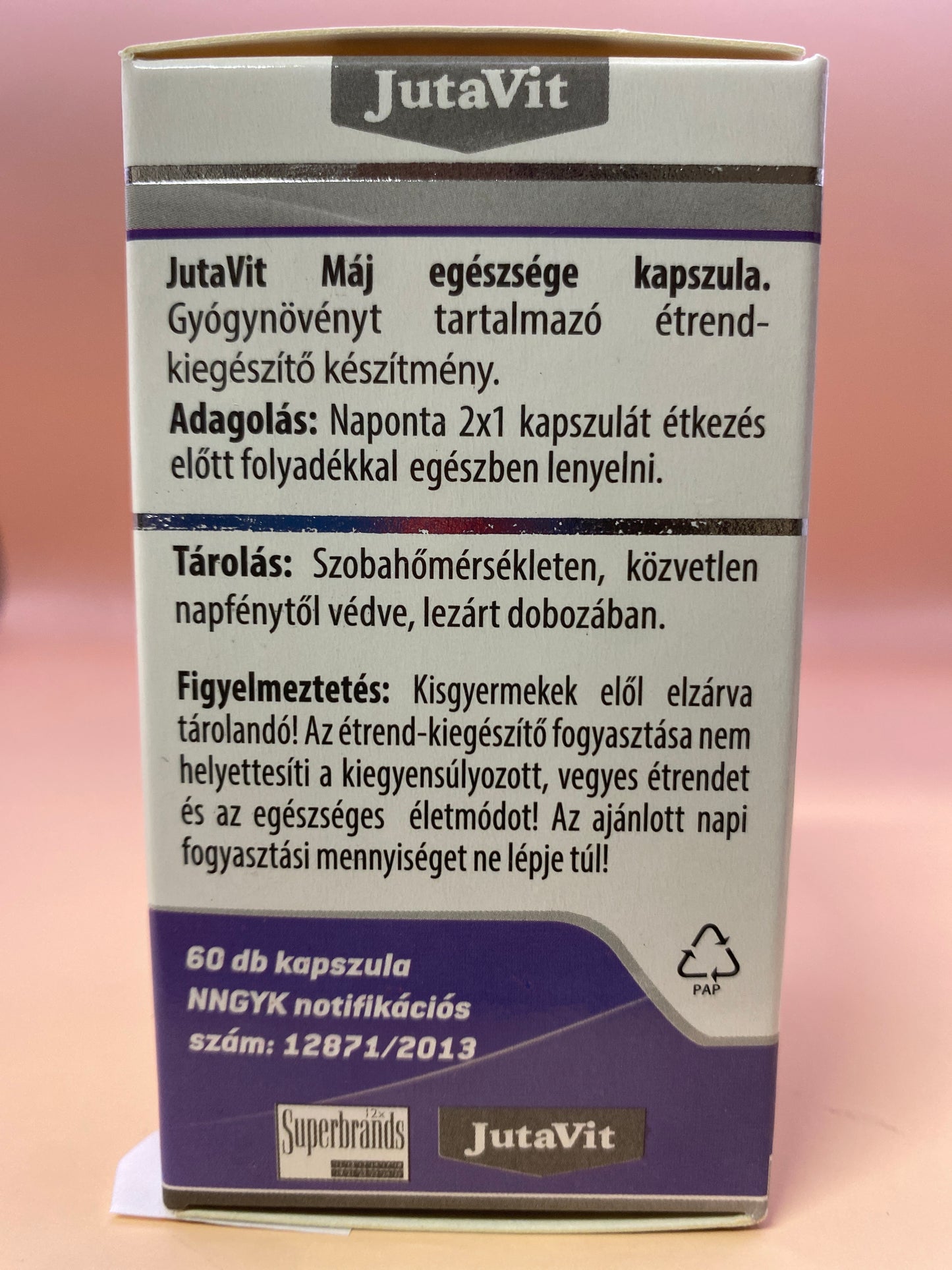 JutaVit Máj egészsége kapszula 60 darab kapszula