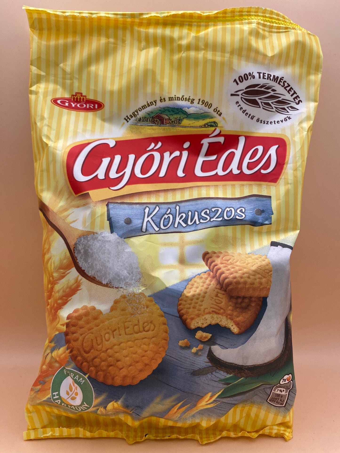 Győri édes omlós keksz 150g Kókuszos