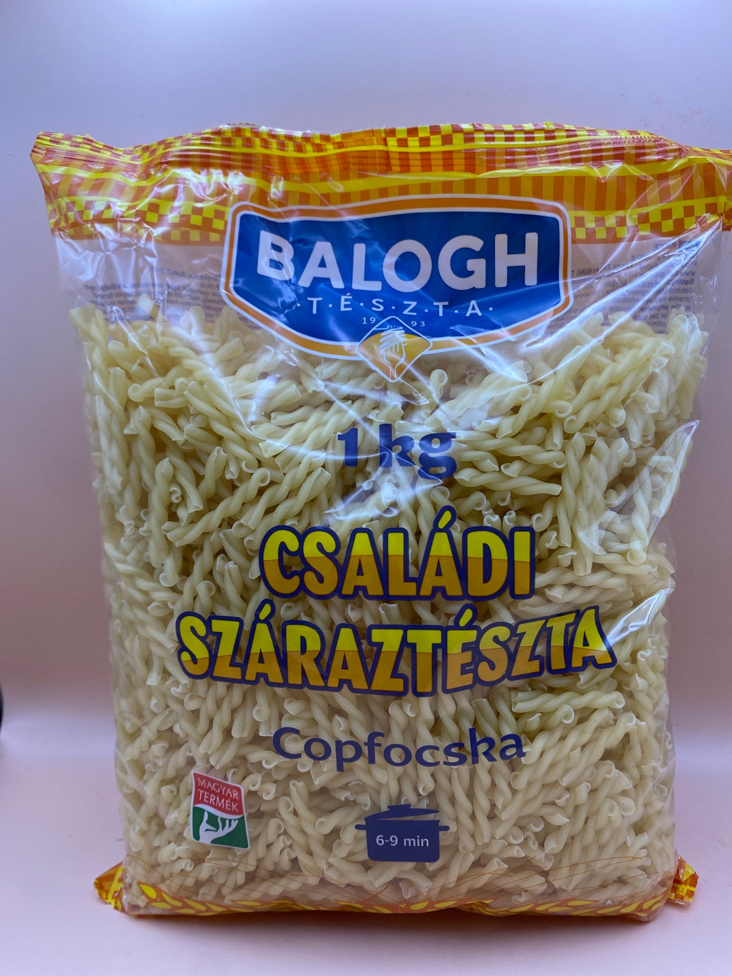 Balogh családi száraztészta 1 kg Copfocska