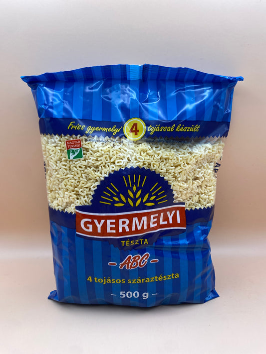 Gyermelyi 4 tojásos száraztészta ABC tészta 500g