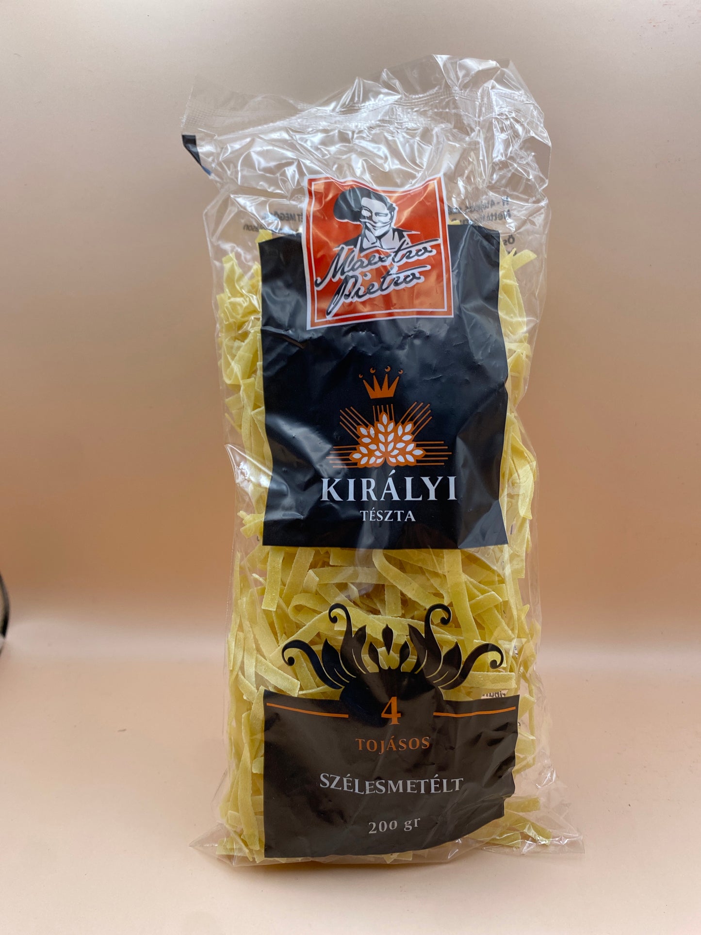 Királyi 4 tojásos száraztészta 200g Szélesmetélt