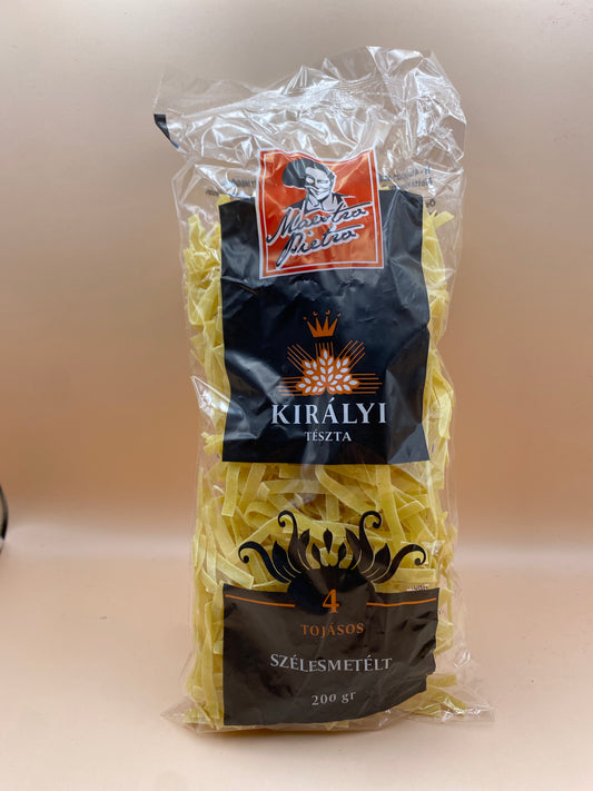 Királyi 4 tojásos száraztészta 200g Szélesmetélt