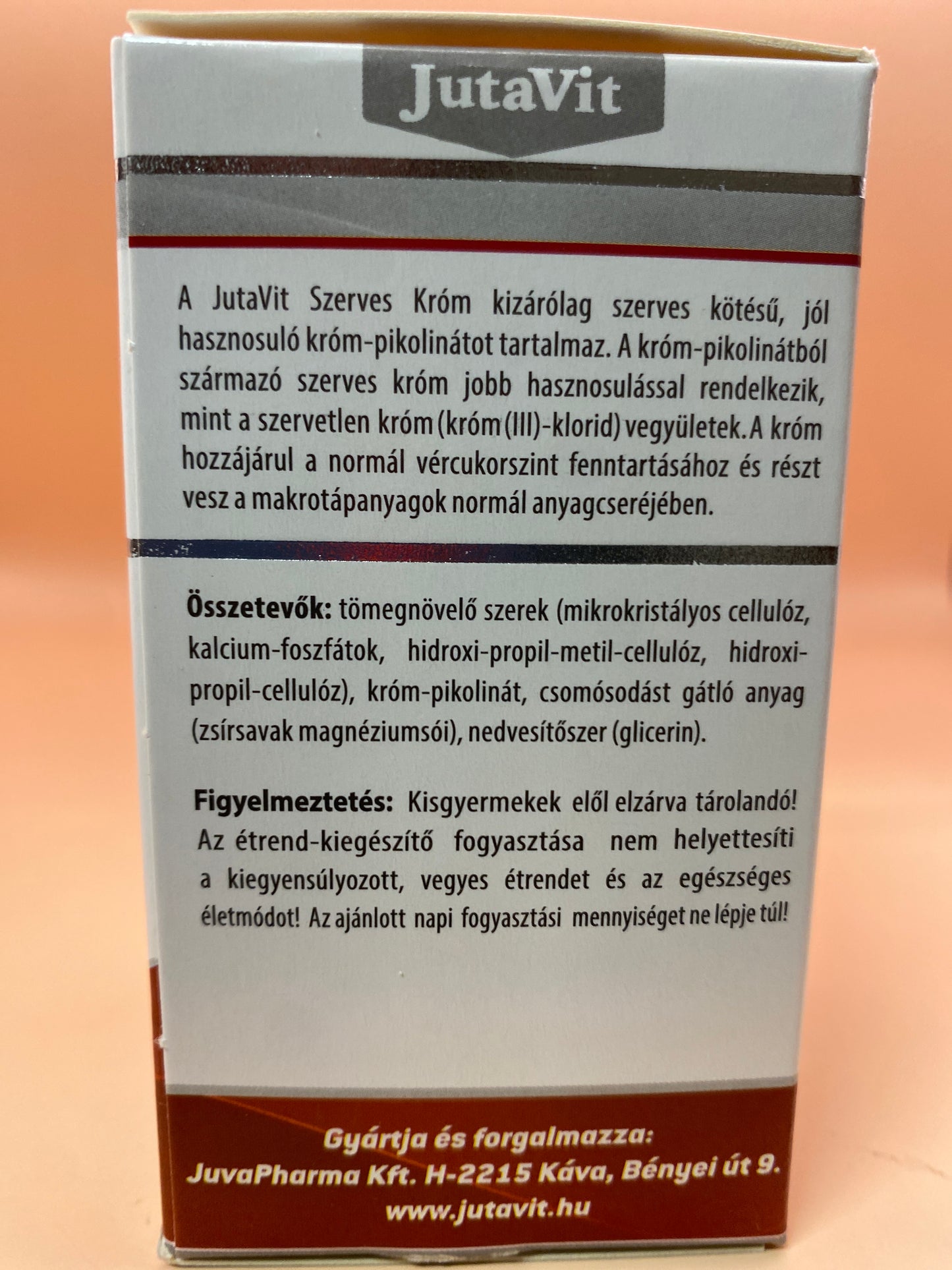 JutaVit Szerves Króm 100 darab filmtabletta