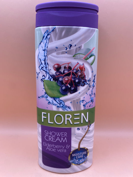 Floren Krémtusfürdő 300 ml         Elderberry & Aloe vera