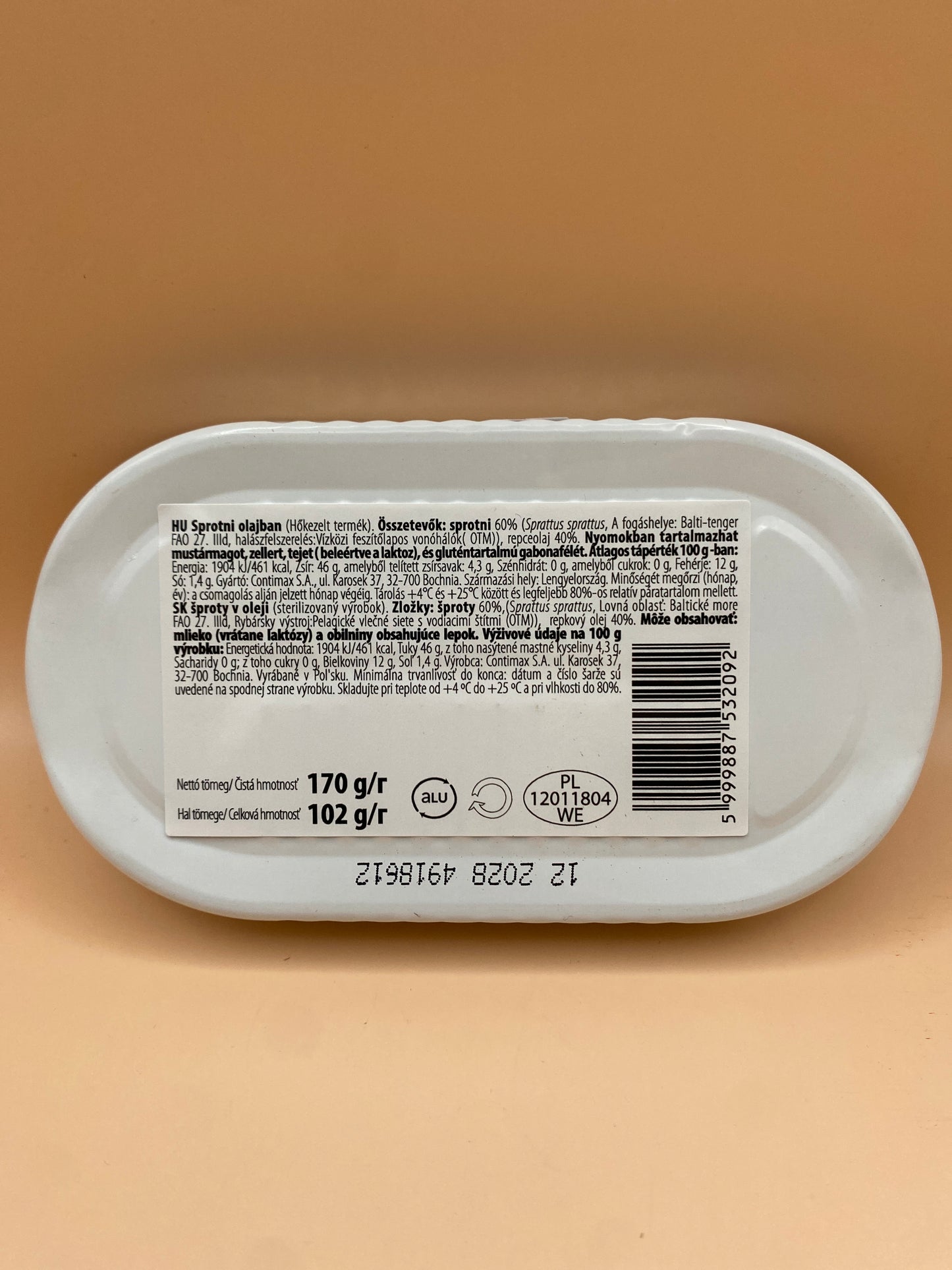 Maestro Pietro Sprotni növényi olajban 170g